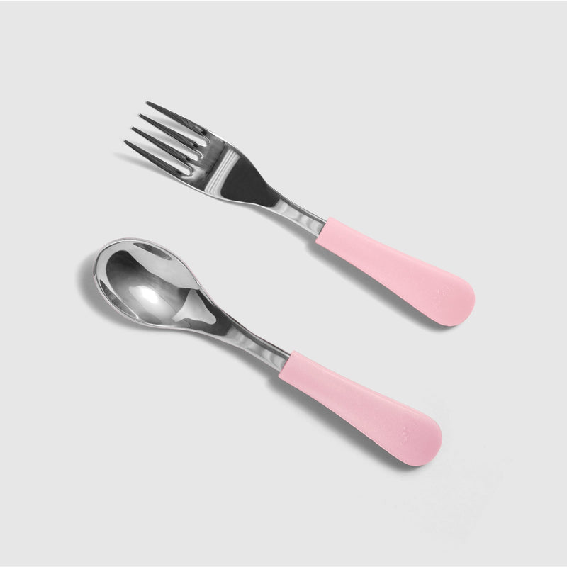 Avanchy Stainless Steel Fork/Spoon 2PK | Color Options