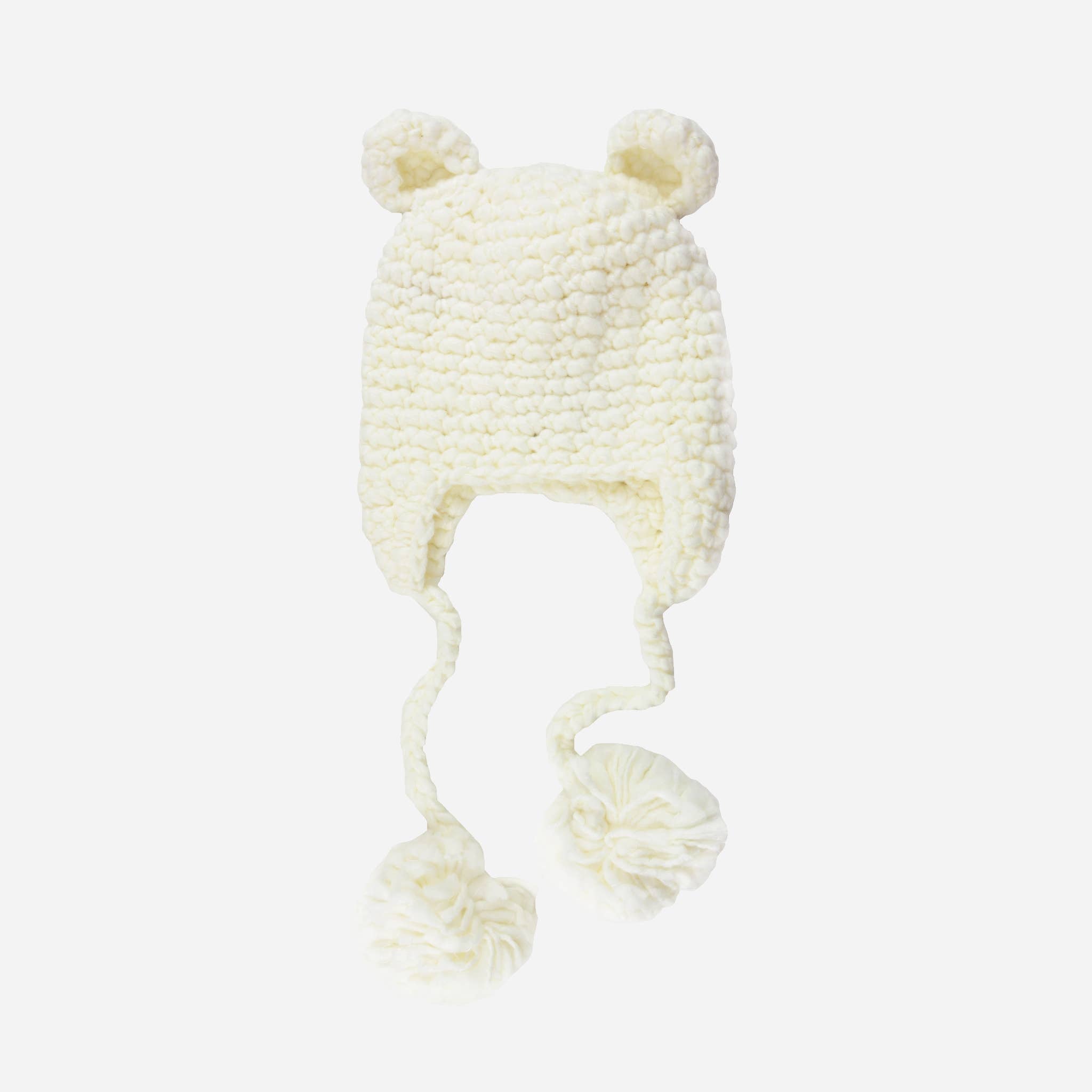 Sam Bear Hat - Ivory