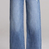 Girls Medium Blue Wide Leg Jeans