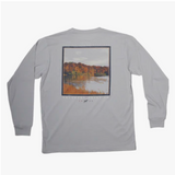 Youth Long Sleeve Watercolor Lake Scene