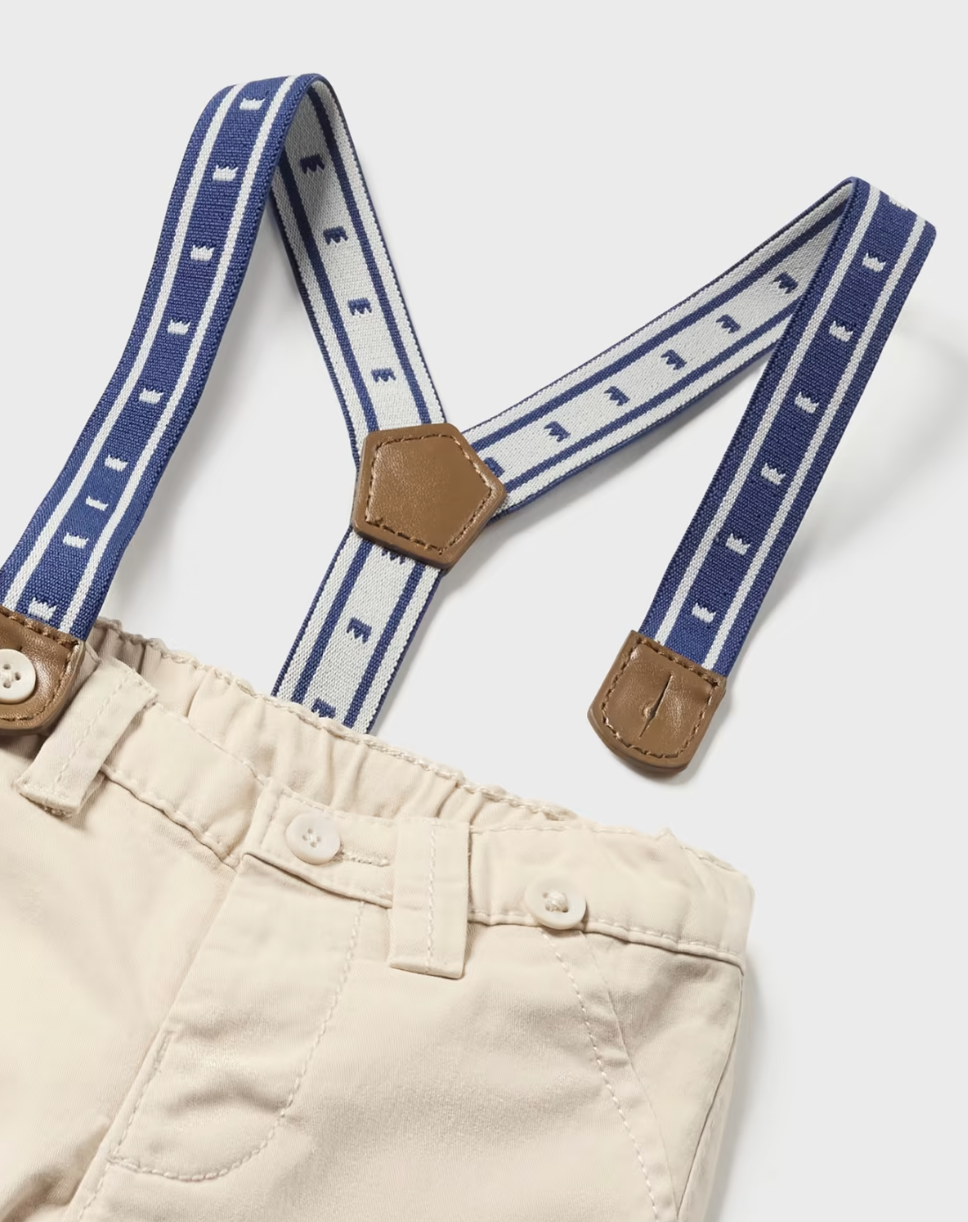 Baby Pants w/ Suspenders | Khaki – Tweedle Beedle