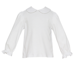 Girls' White L/S Blouse