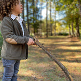 6/7year only Duncan Cotton Cardigan - Green