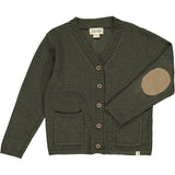 6/7year only Duncan Cotton Cardigan - Green