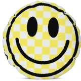 Yellow Checkerboard Smile Chenille Plush