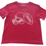 S/S Crimson/White Helmet T-Shirt