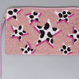 Cow Print Stars Wristlet