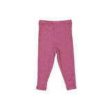 Rib Chateau Rose Legging - Pink