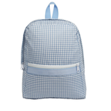 Baby Blue Gingham Small Backpack