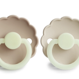 Frigg Daisy Night Silicone Pacifier - Croissant/Cream