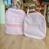 Pink Gingham Medium Backpack