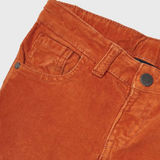 Basic Slim Fit Corduroy Pant | Orange