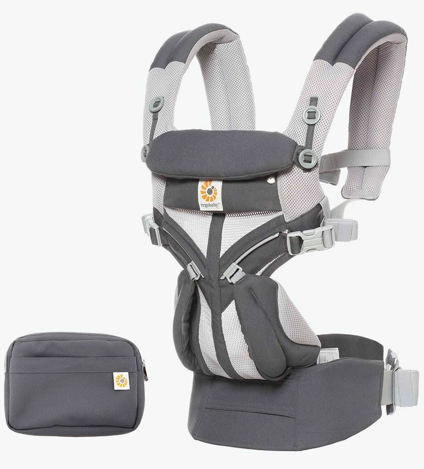 gray ergobaby carrier Omni 360 Cool Air Mesh Carrier