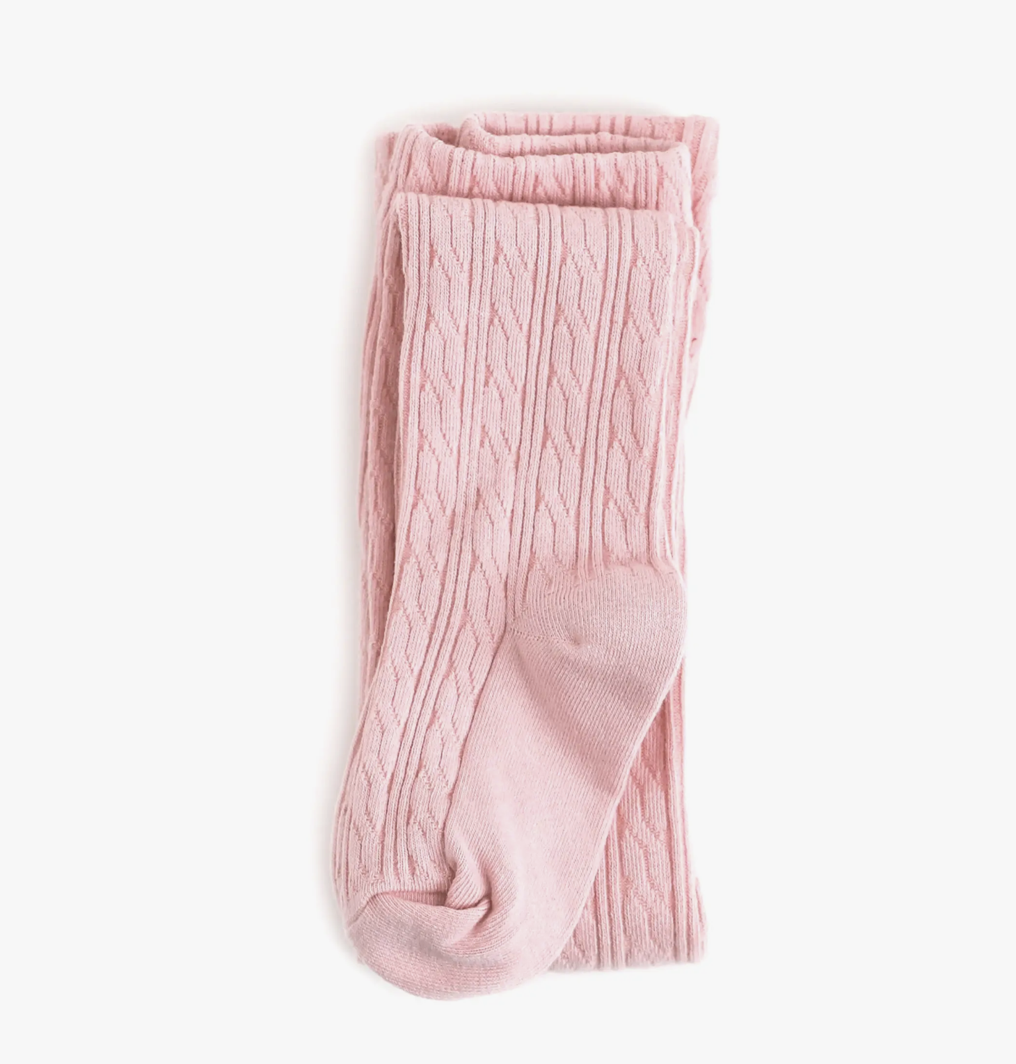 Quartz Pink Cable Knit Tights little stocking co. 