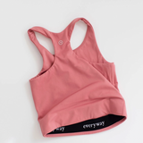 Longline Crop in Rose