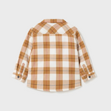 Fleece Plaid Jacket - Peanut