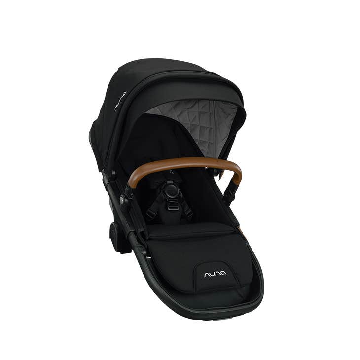 Nuna Demi Grow Sibling Seat stroller seat double stroller twins black with brown leather