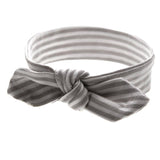 Gray Stripe | Bow Headband