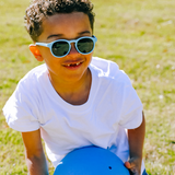 Up in the Air Blue Keyhole Kids Sunglasses