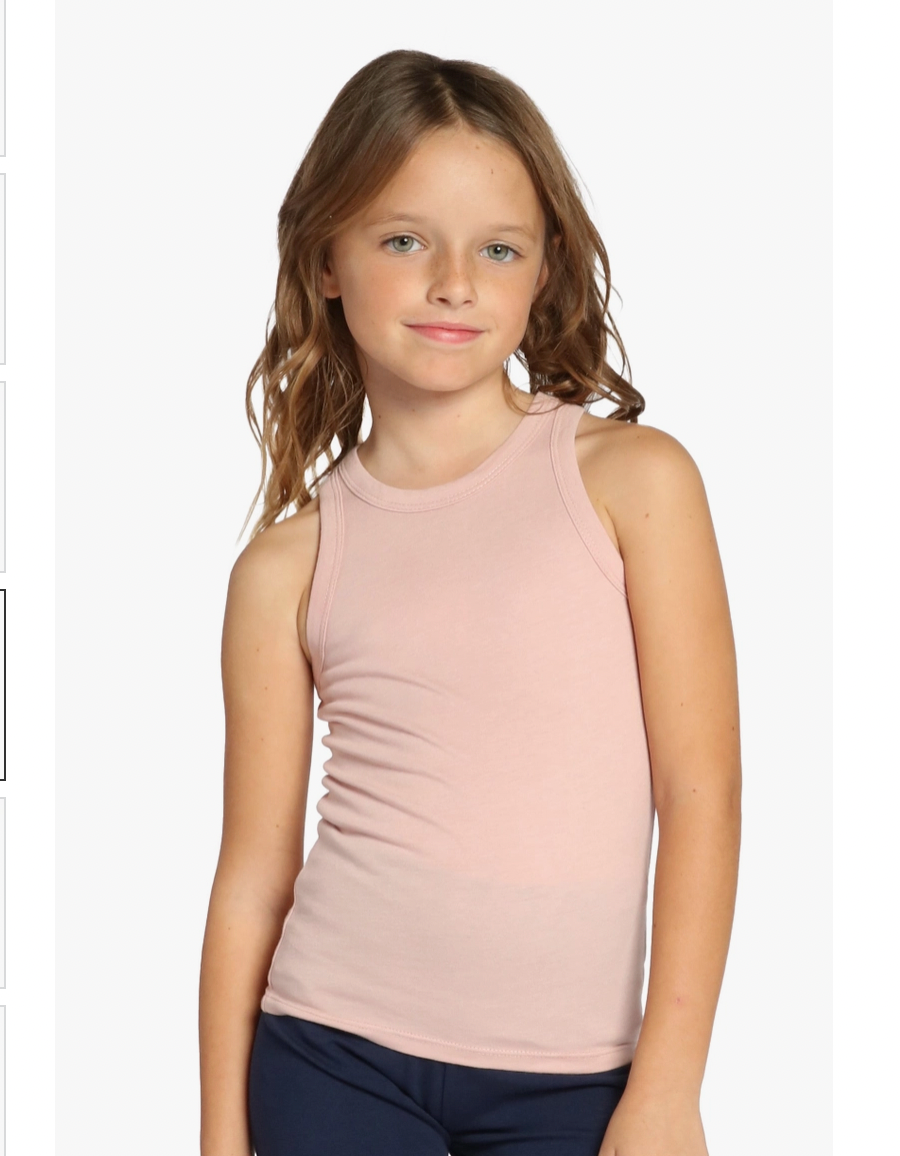 Girls Basic Tank Top - Mauve