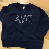 Custom Toddler Sweatshirt - Navy Blue