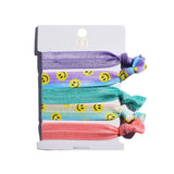 Smile Ribbon Elastic Hair Ties