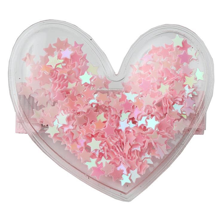 Confetti Heart Hair Clips