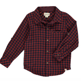 Rust/Navy Plaid Atwood Woven Shirt