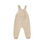 Knit Overall | Sand quincy mae organic baby clothes baby boys overalls