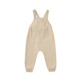 Knit Overall | Sand quincy mae organic baby clothes baby boys overalls