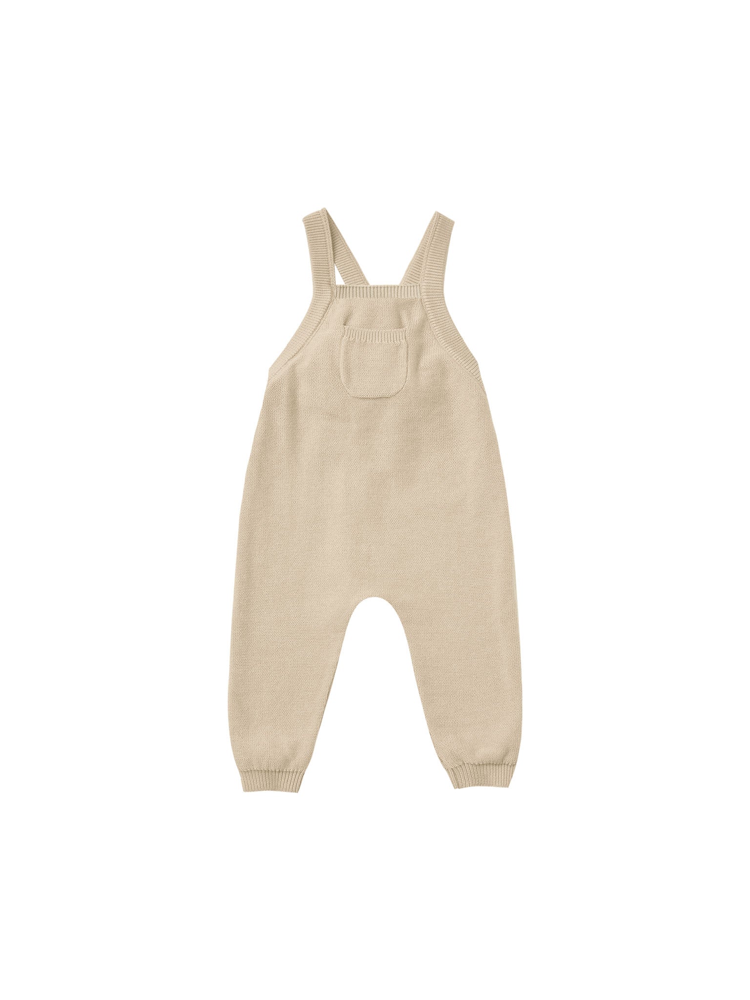 Knit Overall | Sand quincy mae organic baby clothes baby boys overalls