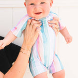 Watercolor Stripe Swimsuit