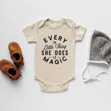 Cream Every Little Thing She Does Is Magic Organic Bodysuit