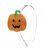 Happy Pumpkin Glitter Headband