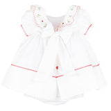 Merrymaker Ruffle Dress- White