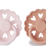 Frigg Andersen Silicone Pacifier - White Lilac/Pretty in Peach