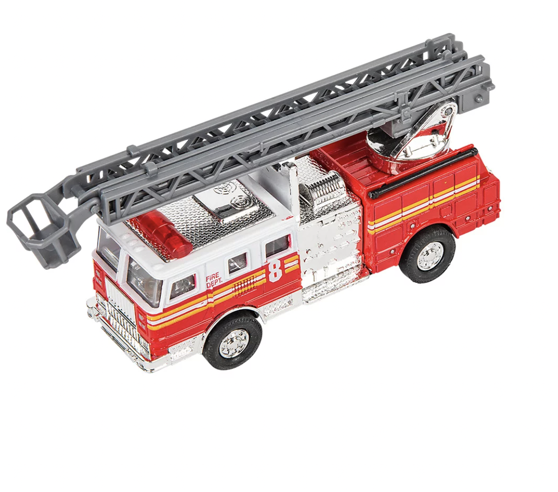 Pull back top fire truck