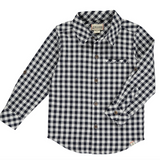 Dark Navy/White Micro Plaid Atwood Woven Shirt