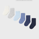 Infant 6 pack socks - Blues