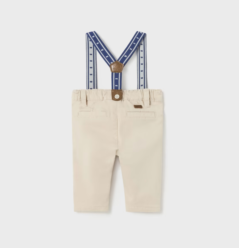 Baby Pants w/ Suspenders | Khaki – Tweedle Beedle