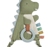 Bitzy Crinkle Dino Sensory Toy with Teether