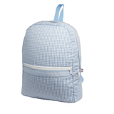 Baby Blue Gingham Medium Backpack