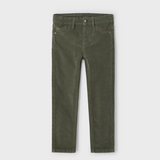 Basic Slim Fit Corduroy Trousers | Oregano