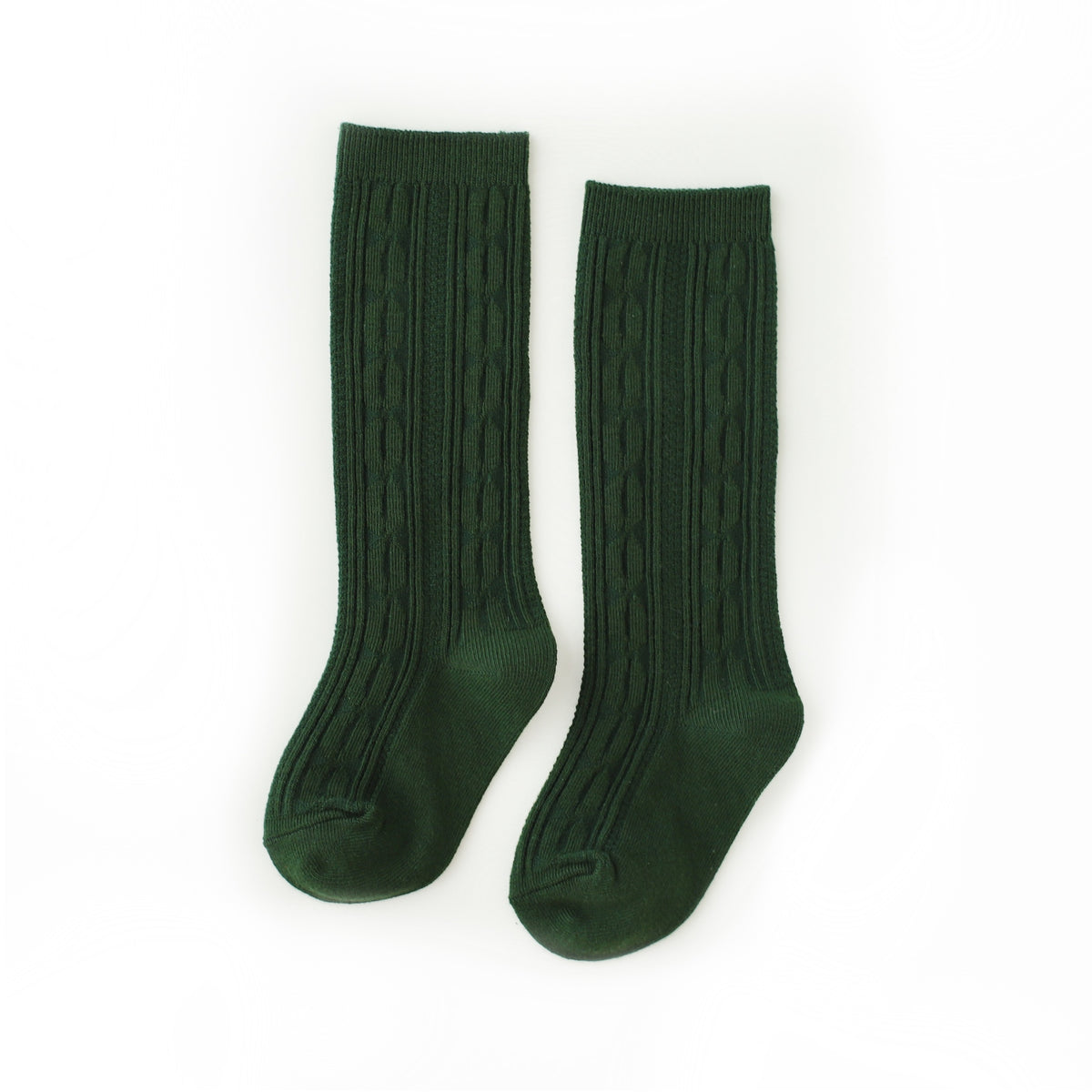 Forest Green Knee High Socks kids dark green socks
