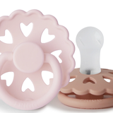 Frigg Andersen Silicone Pacifier - White Lilac/Pretty in Peach