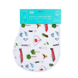 South Carolina Boy 2-in-1 Burp Cloth and Bib