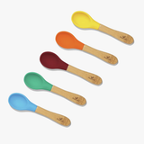 Avanchy Bamboo and Silicone Baby Spoons (Older Babies)