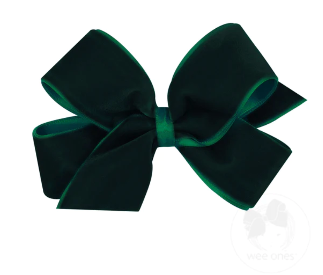 Classic Velvet Bow with Satin Lining