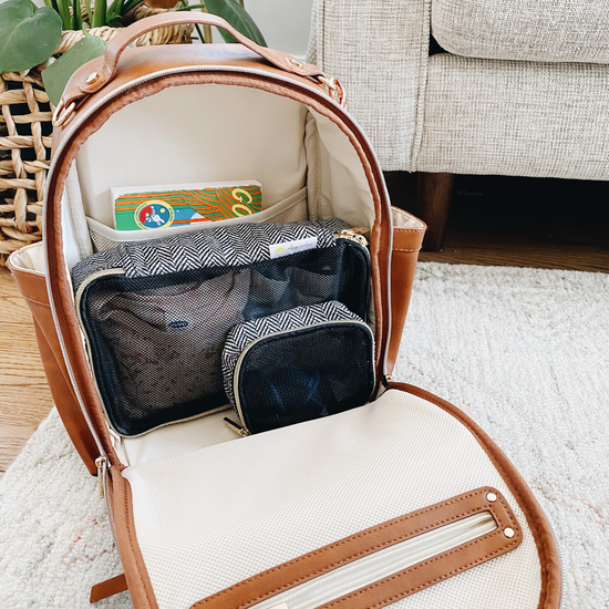 couch mini backpack Cognac Itzy Mini™ Diaper Bag Backpack – Tweedle Beedle
