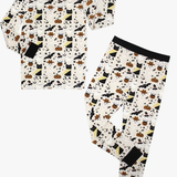 Spooky Cute Halloween - L/S Pajama Set Beige